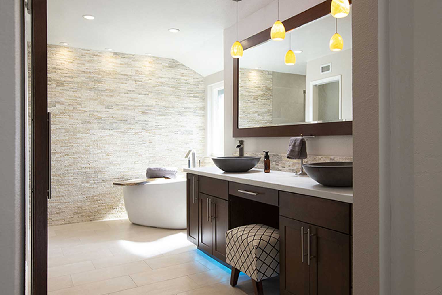 Bathroom Remodel Stack Stone Scripps Ranch