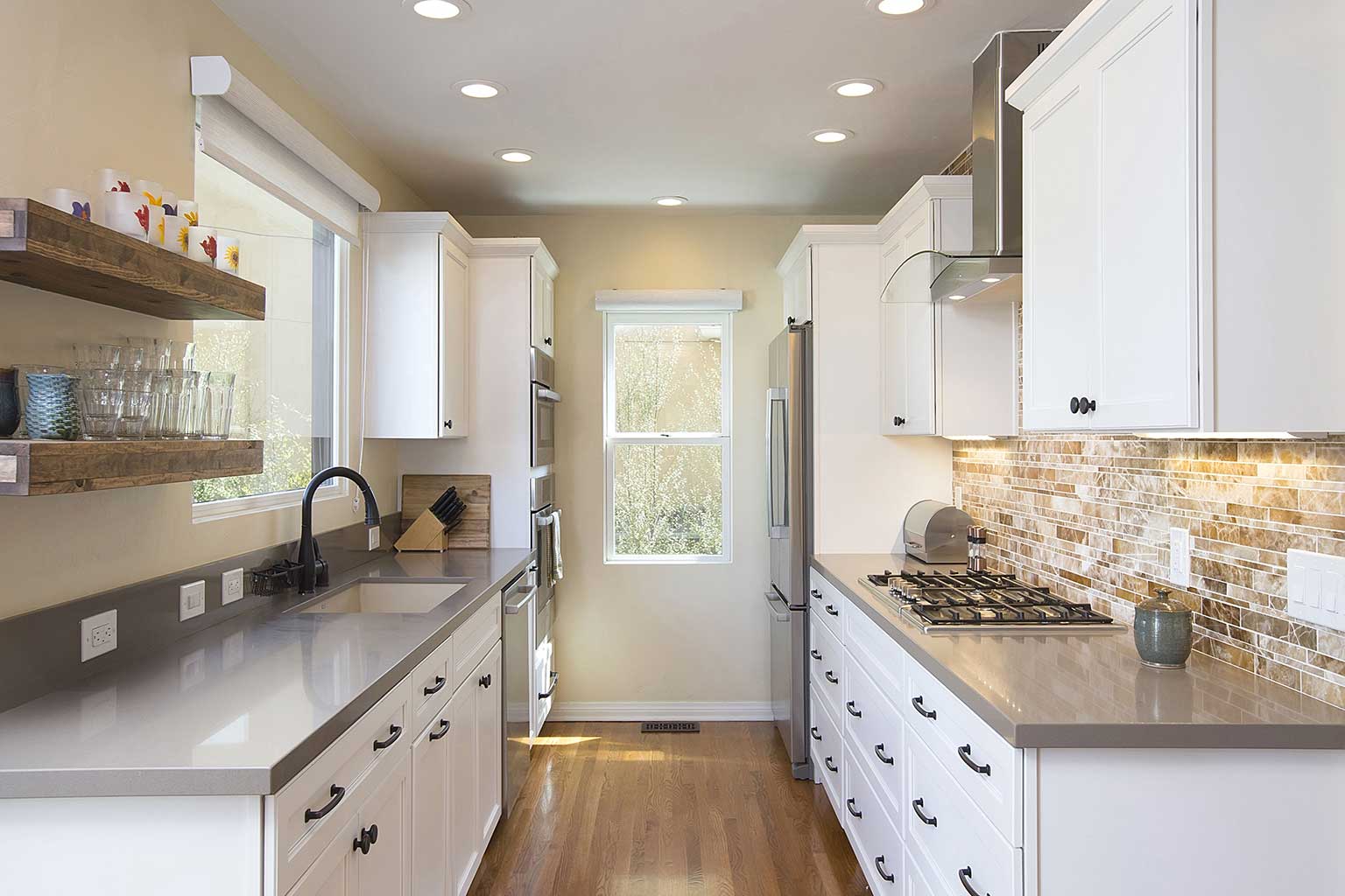 Contemporary Design with Shaker Cabinets Kitchen Remodel