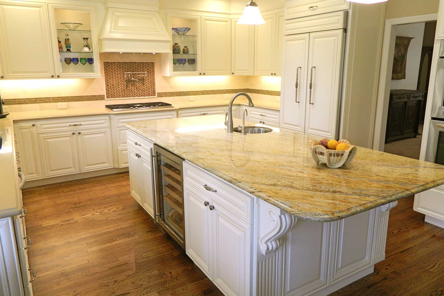 Custom Glazed Traditional Kitchen Remodel